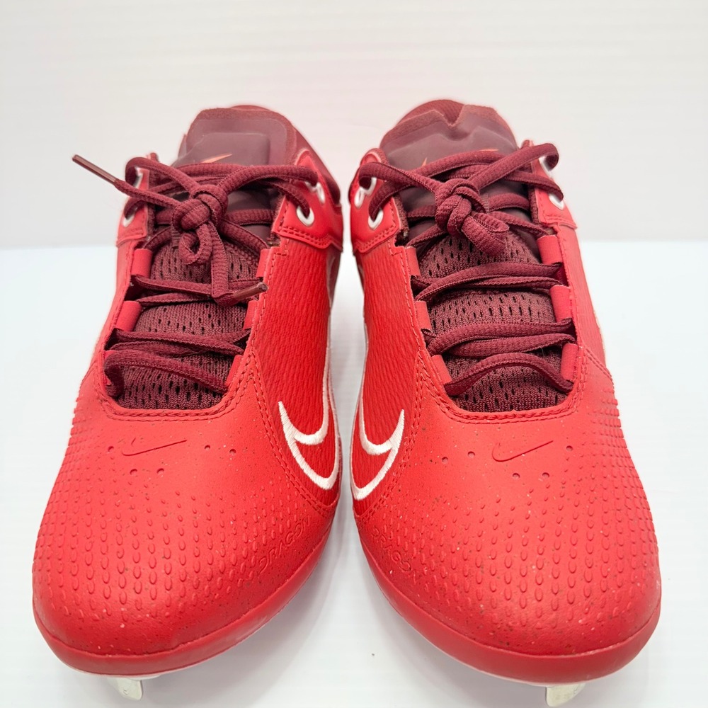 Nike‎ Hyperdiamond 4 React Baseball Softball Cleats Red Metal CZ5917-616 Size 9